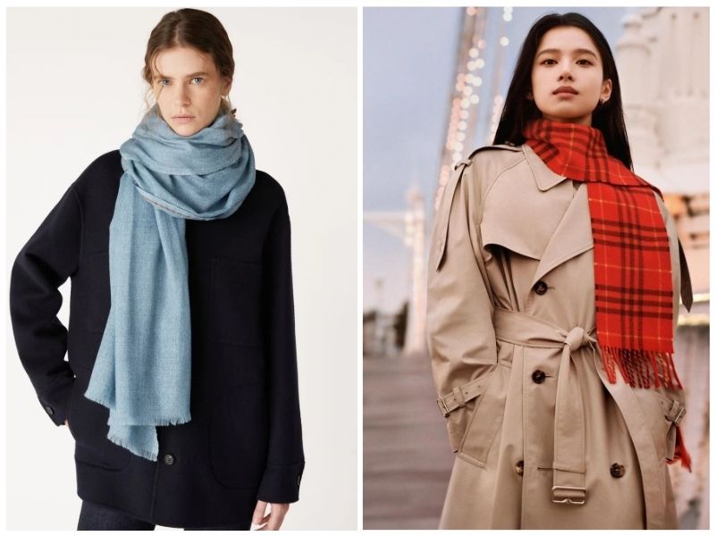 khăn len màu gì dễ phối đồ