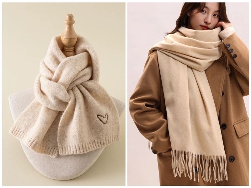 khăn len màu gì dễ phối đồ