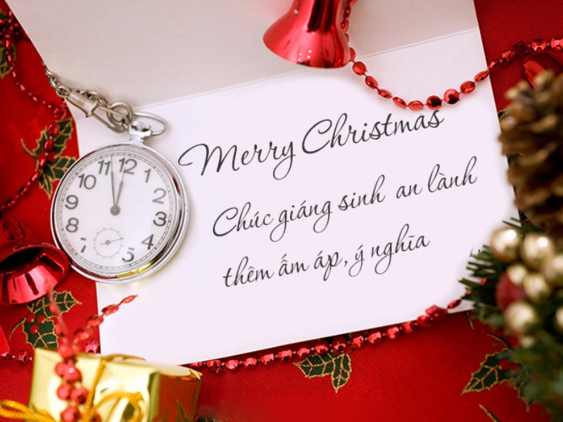 nên ghi thiệp chúc mừng khi tặng quà giáng sinh