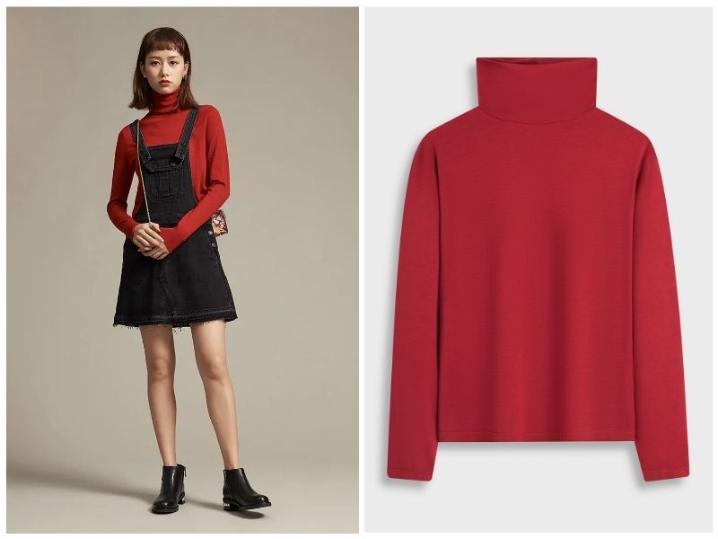 phối đồ với áo sweater nữ