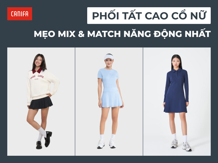 phối đồ với tất cao cổ nữ
