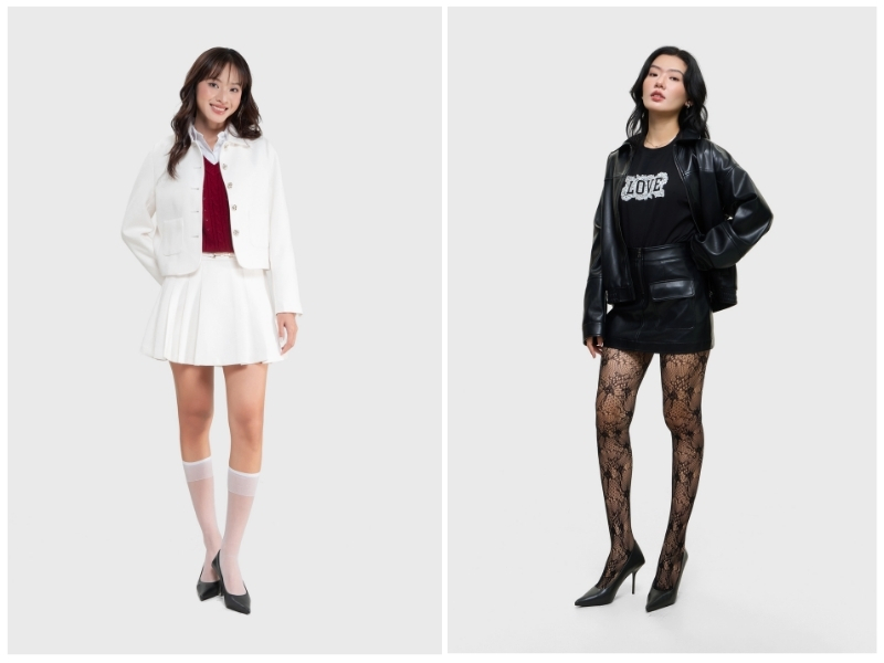 cách phối giày với tất cho nữ