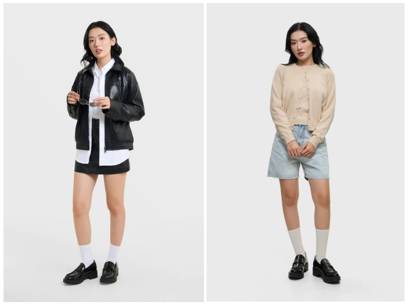 cách phối giày với tất cho nữ