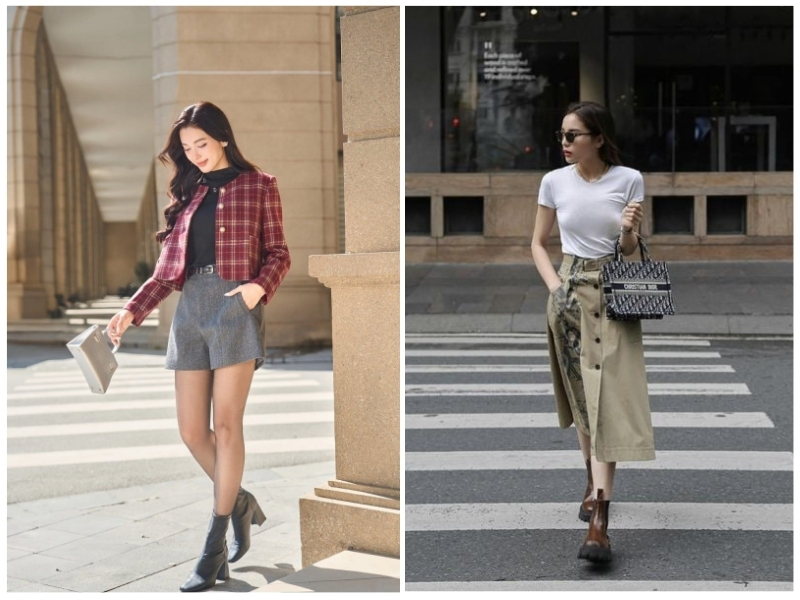 cách phối giày với tất cho nữ