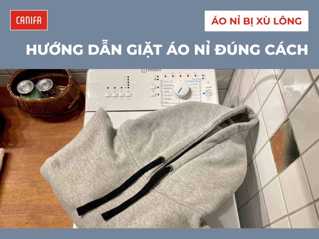 giặt áo nỉ đúng cách