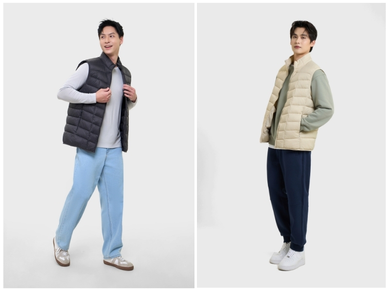 phối đồ với áo gile nam