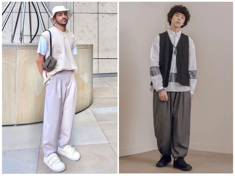 phối đồ với áo gile nam