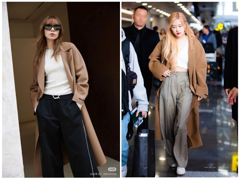 phối đồ với áo khoác dạ dài