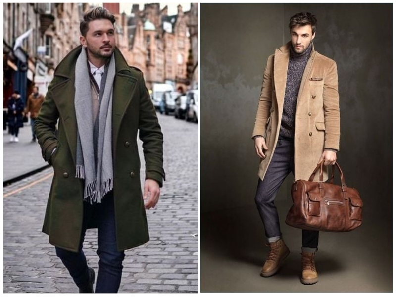 phối đồ với áo khoác dài