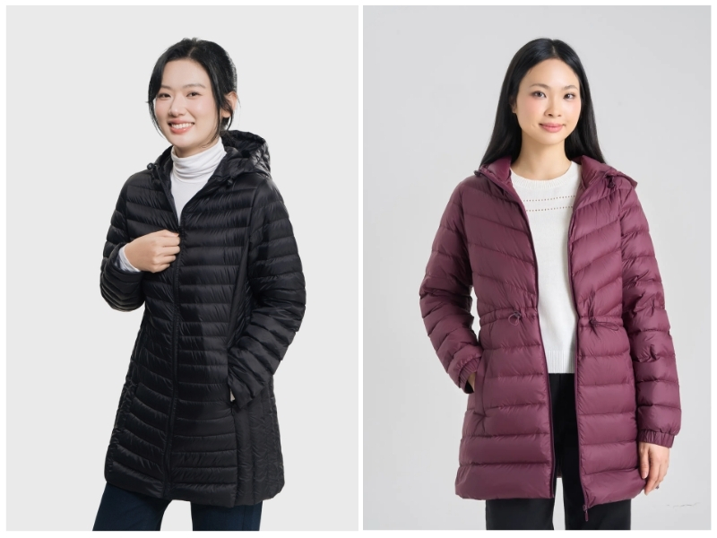 phối đồ với áo khoác dài