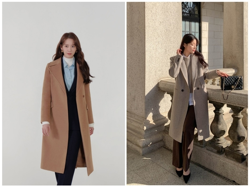 phối đồ với áo khoác dài