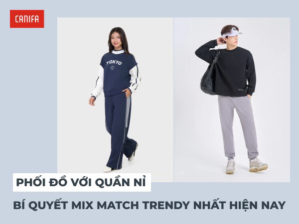 phối đồ với quần nỉ