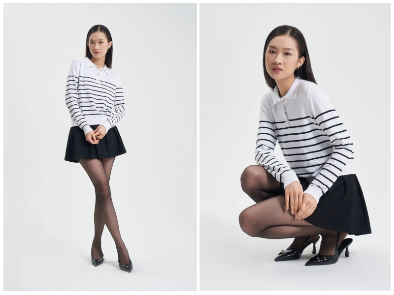 quần tất da chân mix giày cao gót