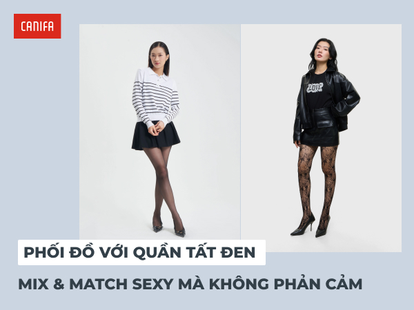 mix tất da chân màu đen