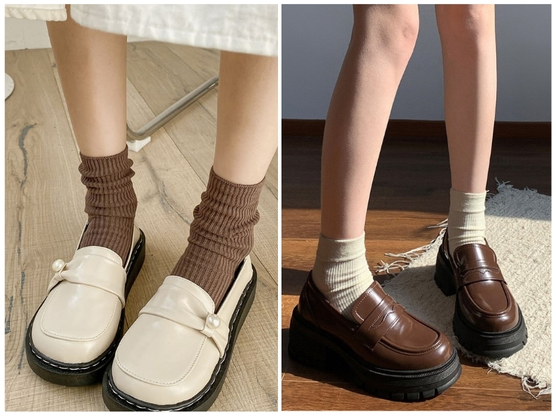 Tất họa tiết, tất màu pastel