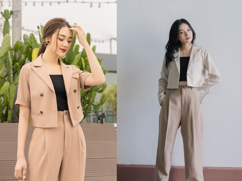 áo croptop công sở cao cấp