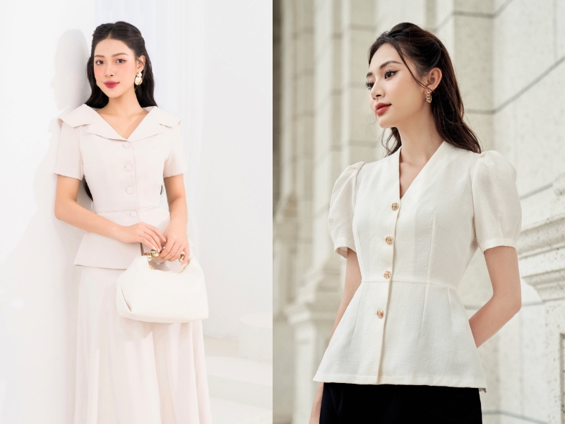 áo voan áo kiểu nữ đẹp tuổi 40