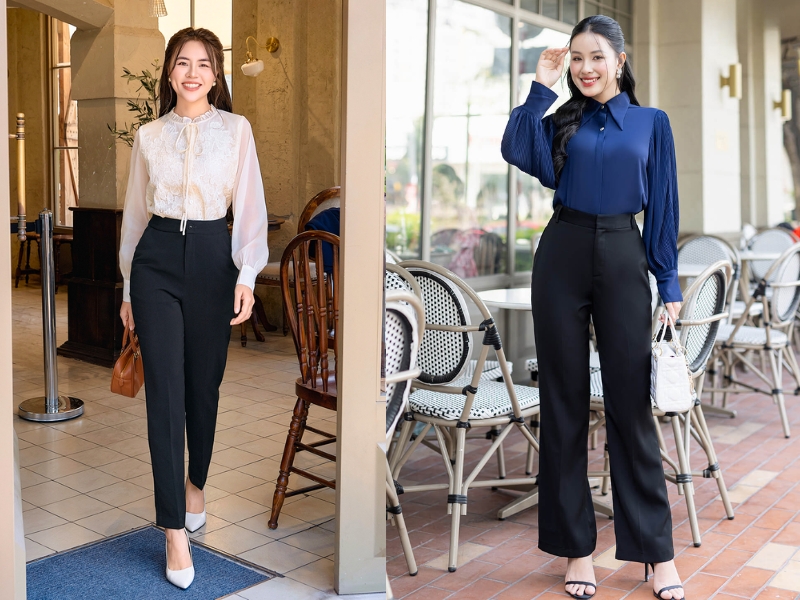 mẫu áo voan áo kiểu nữ đẹp tuổi 40