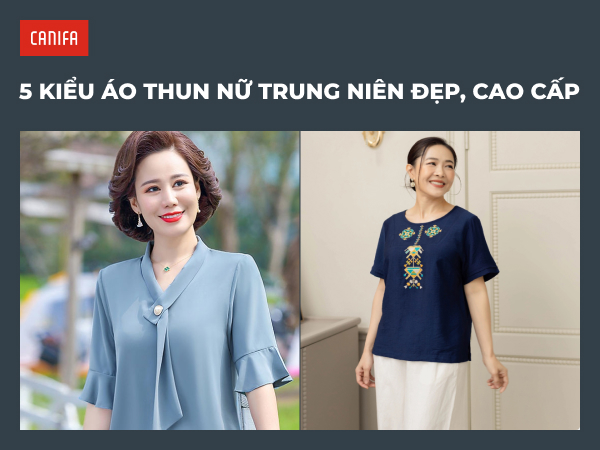 Áo thun nữ trung niên