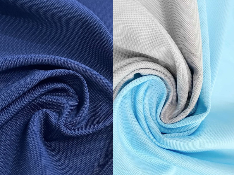 Vải cá sấu poly có bề mặt bóng hơn cá sấu mè 