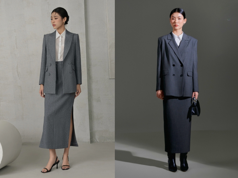 mẫu đầm vest dự tiệc Đầm vest oversize