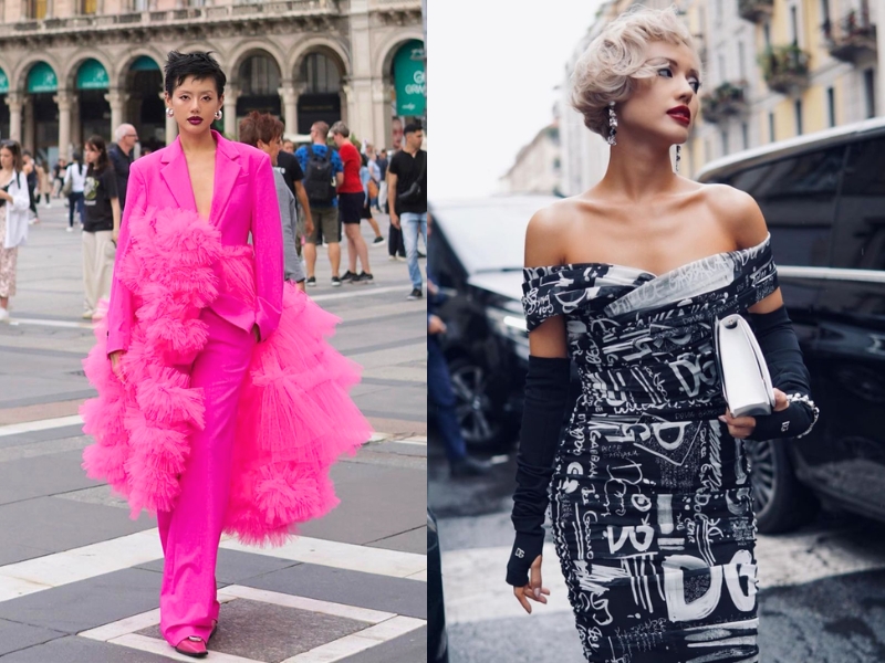 Khánh Linh diện set đồ nổi bật