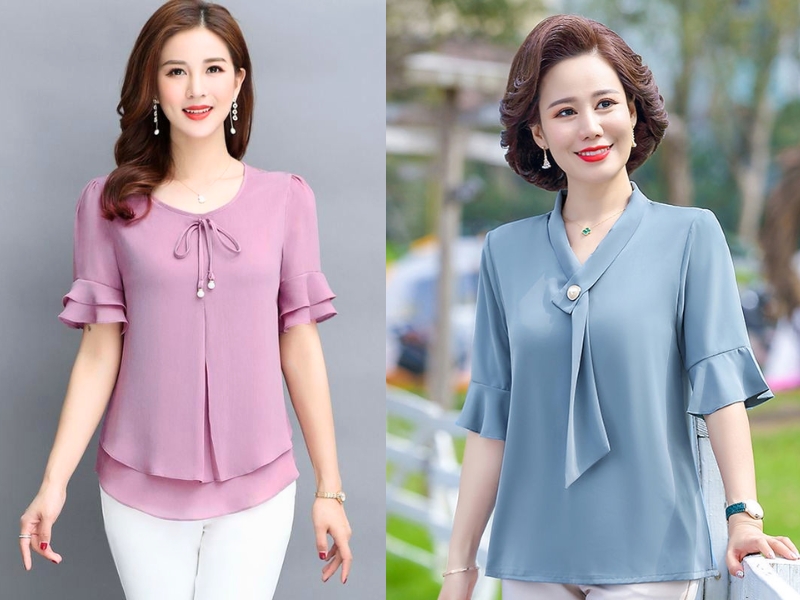 áo kiểu nữ đẹp tuổi 40