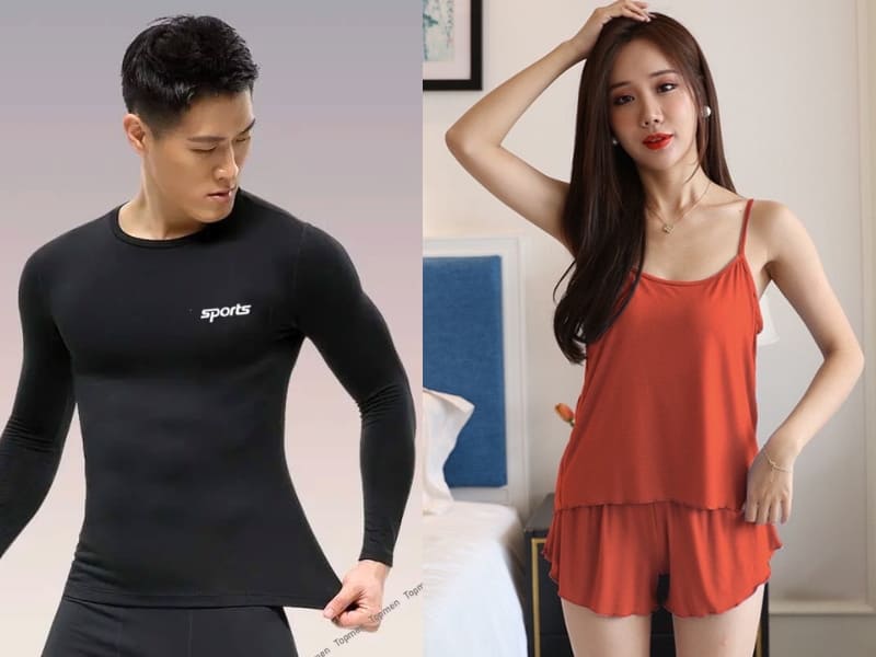 Sản phẩm may sẵn từ vải thun lạnh 4 chiều