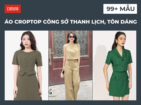 Kiểu áo croptop công sở