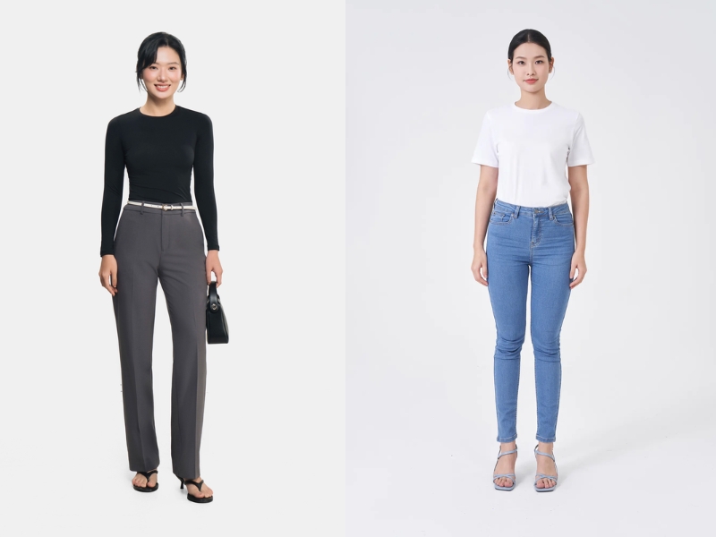 bảng size quần nữ chuẩn