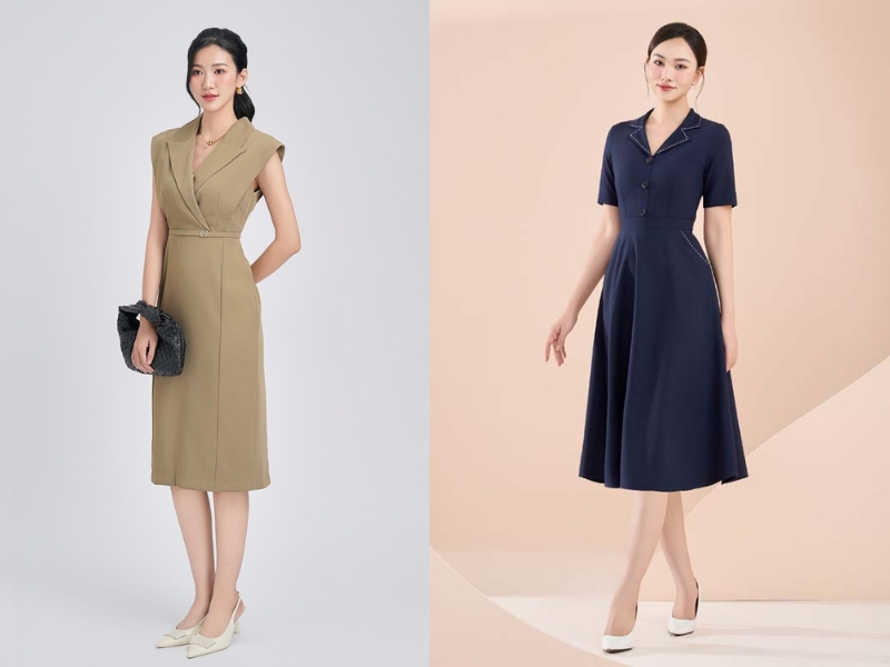 mẫu đầm vest dự tiệc mẫu đầm vest dự tiệc