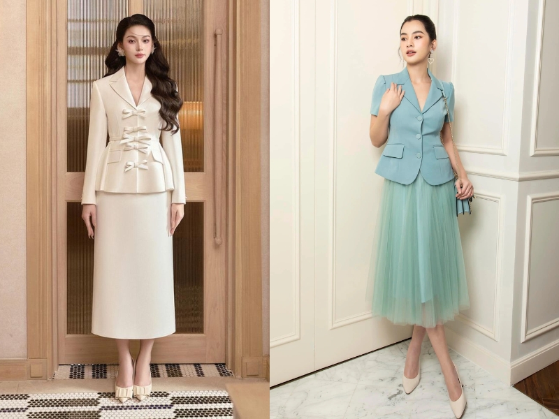 mẫu đầm vest dự tiệc mẫu đầm vest dự tiệc