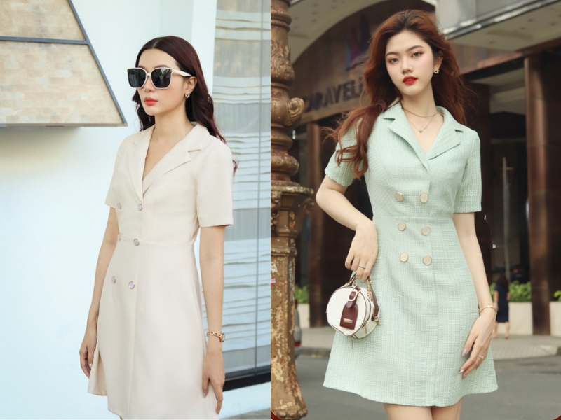 mẫu đầm vest dự tiệc mẫu đầm vest dự tiệc