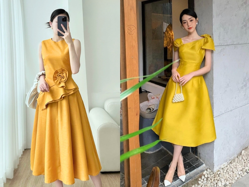 Trang phục màu vàng tươi