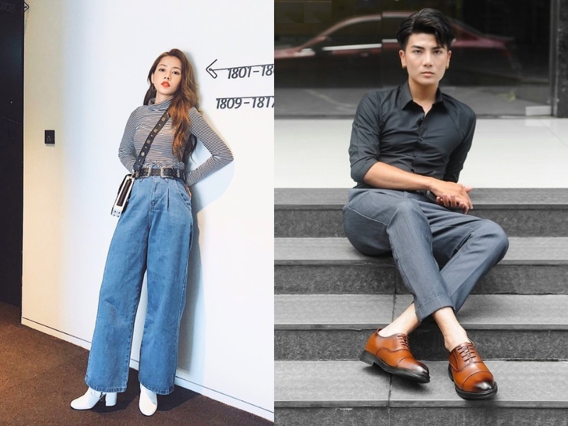 mix đồ đi đám cưới với quần jean nữ