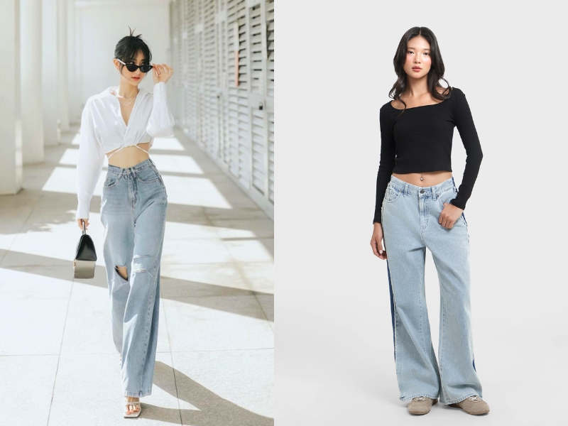 mix đồ đi đám cưới với quần jean nữ