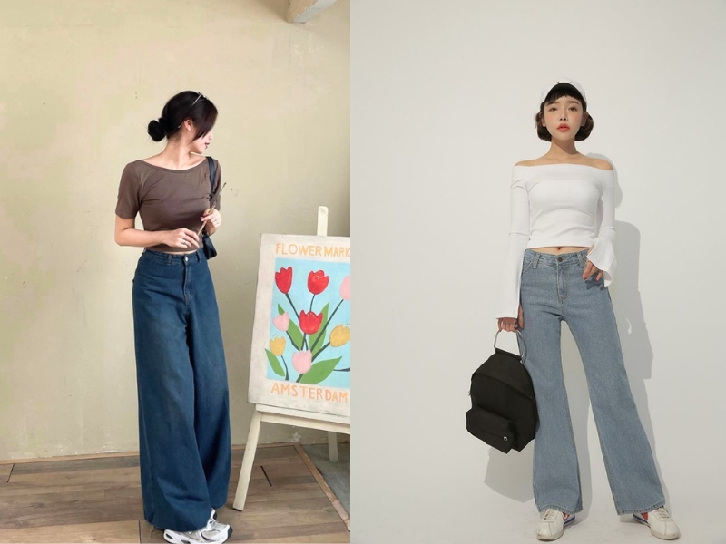 mix đồ đi đám cưới với quần jean nữ