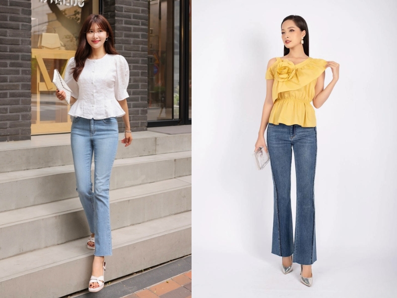 mix đồ đi đám cưới với quần jean