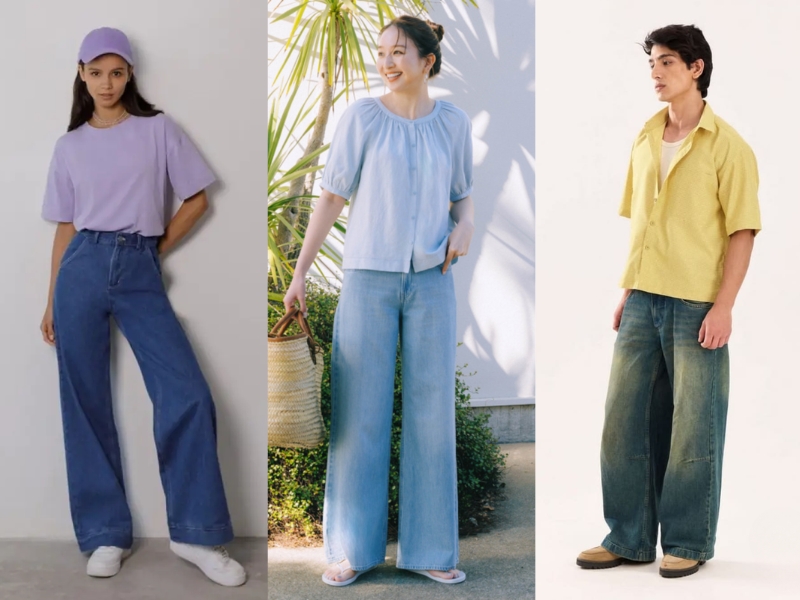 quần jean xanh đậm phối với áo màu gì nam