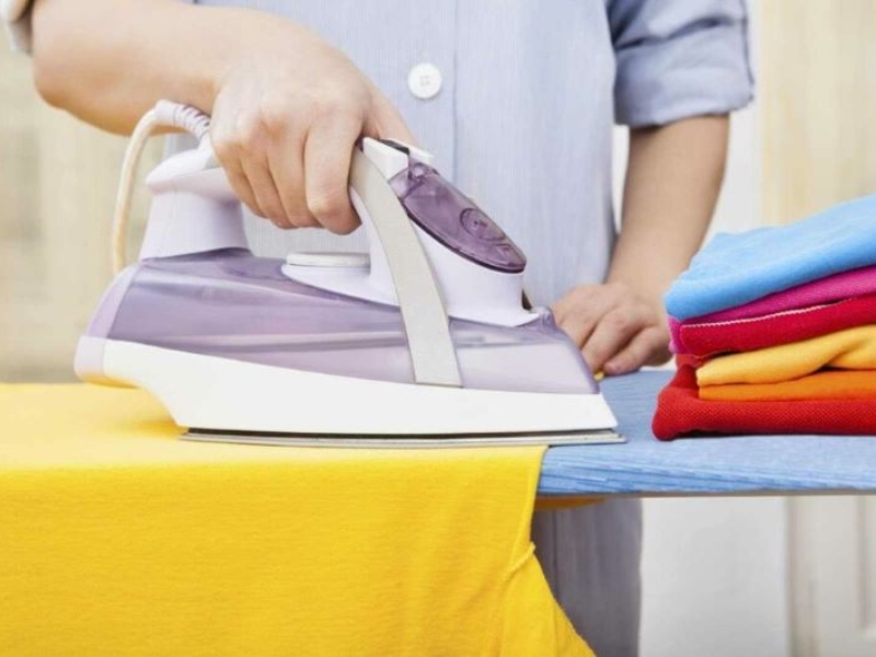 Tránh ủi bẹp bề mặt hạt mè của vải