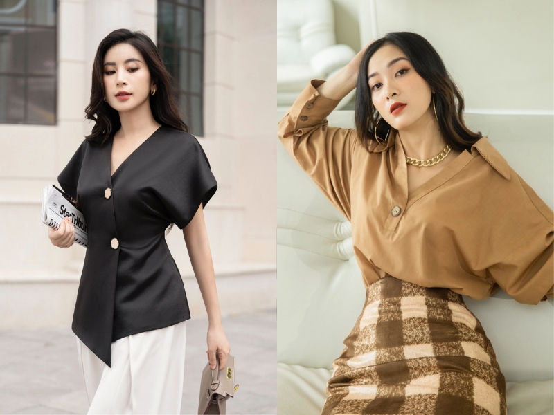 Thiết kế cổ đa dạng giúp bạn linh hoạt thay đổi phong cách