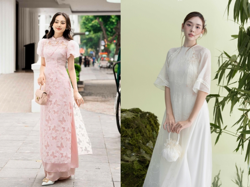 kiểu áo dài tay phồng