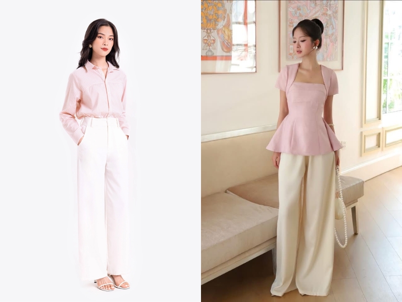 màu hồng kết hợp màu gì