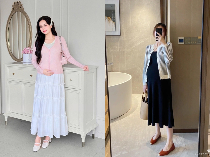 váy bầu mùa hè