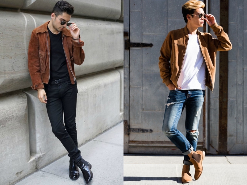 phối đồ với giày boot nam