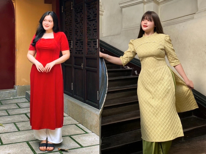 áo dài tay phồng