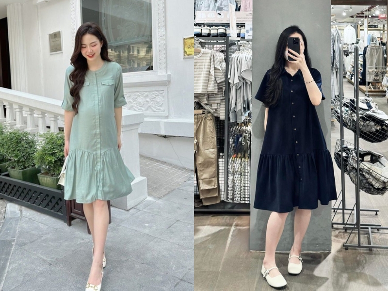 mẫu váy bầu mùa hè đẹp