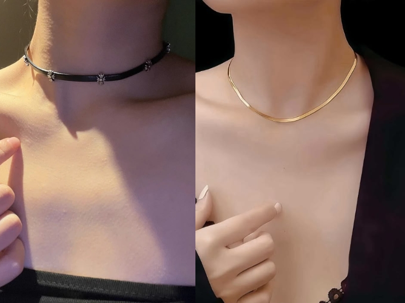 Người dùng nên ưu tiên chọn choker có chất liệu mềm mại