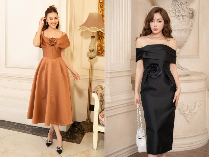 đầm tafta đẹp