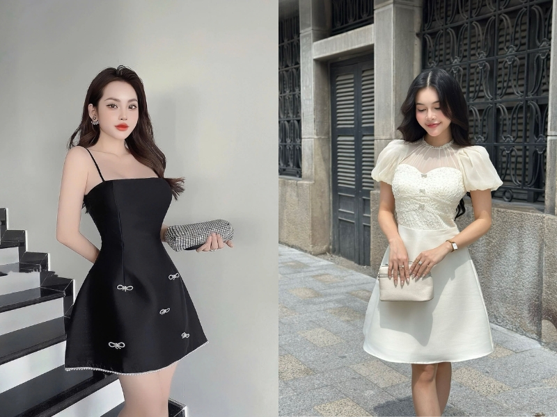 đầm tafta cao cấp